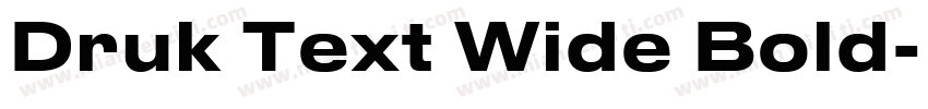 Druk Text Wide Bold字体转换